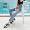 逸阳八分直筒牛仔裤女2024年夏季新款修身显瘦小个子烟管裤子1024 商品缩略图3