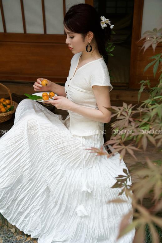 【门店同款】ENJOY夏季云敛-皱皱落花半身裙 157900891 商品图6