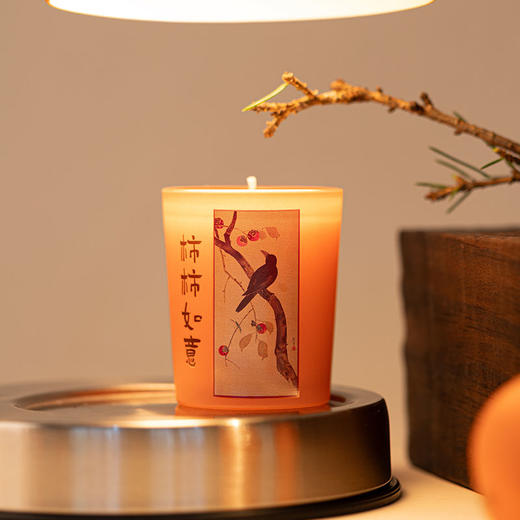 大英博物馆 东方梦境系列 柿柿如意 香薰融蜡灯 蜡烛香氛礼盒 商品图2