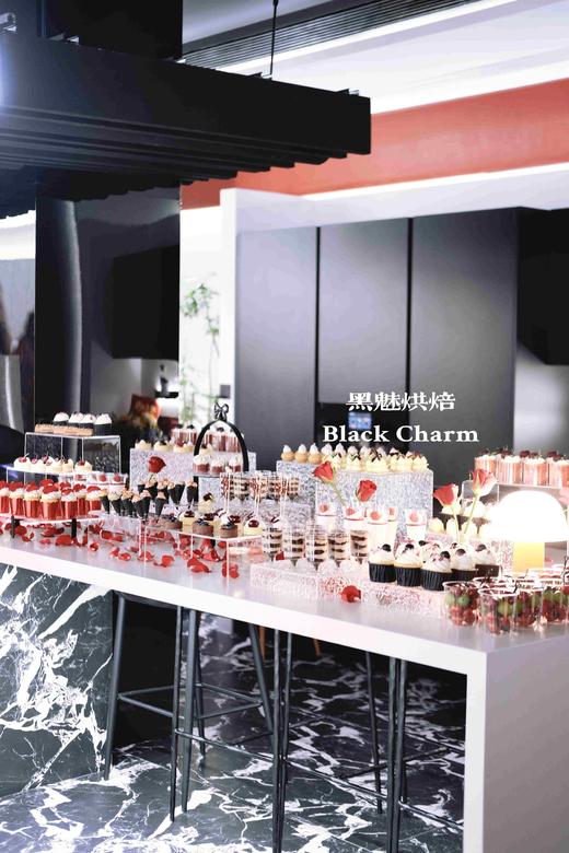 红黑色系开业茶歇 商品图0