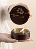 祥福烟灰缸中式创意轻奢带盖防飞灰家用客厅办公室竹制烟灰缸圆形烟灰缸（栗色） 商品缩略图4