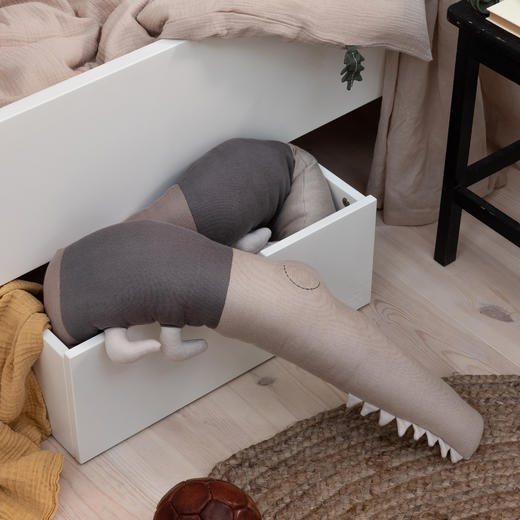 特价款-丹麦Sebra 鳄鱼抱枕 儿童抱枕 宝宝玩具 小朋友礼物-粉红色 190cm*12cm 商品图14