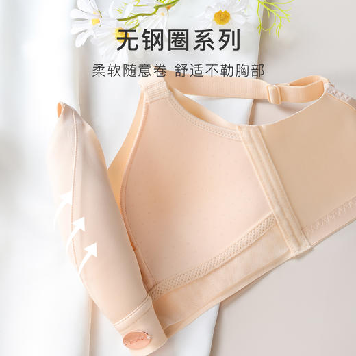 梦芭蒂大胸专属包容防垂无痕薄杯内衣上托收副乳无钢圈文胸罩陌陌紫荆 商品图5