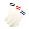 【超值3双装！】学院风薄棉网眼中高筒潮袜小中大童长统防蚊袜子二条杠过膝学生袜 商品缩略图4