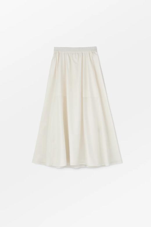 Mark Kenly Domino Tan 白色/赭黄色NANDA松紧腰棉质半裙 商品图6