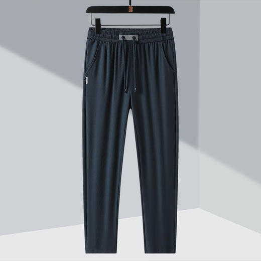 【冰丝速干】【新款DSK】大依优型大码冰丝裤松紧腰休闲运动裤直筒卫裤休闲裤加肥加大运动薄薄长裤胖子裤子夏季款 商品图9