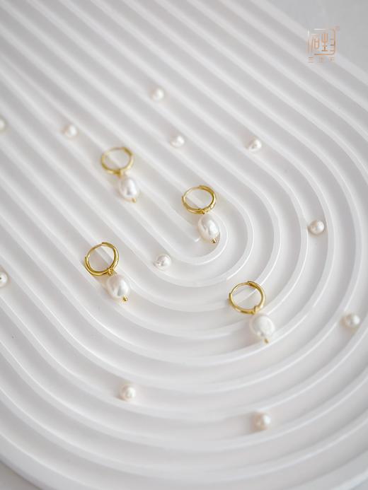 天然巴洛克珍珠三用款手作耳饰 商品图3