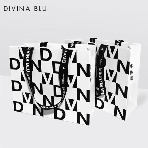 单拍不发货DIVINABLU瑜伽黑白格购物袋 商品图1