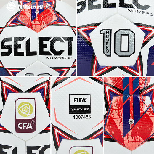 SFS正品 SELECT足球正品女超联赛CFA女足比赛用S800FIFA认证5号手缝N10 商品图3