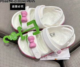 Crocs洞洞鞋卡骆班蝴蝶结沙滩大童凉鞋 K210030-1NG