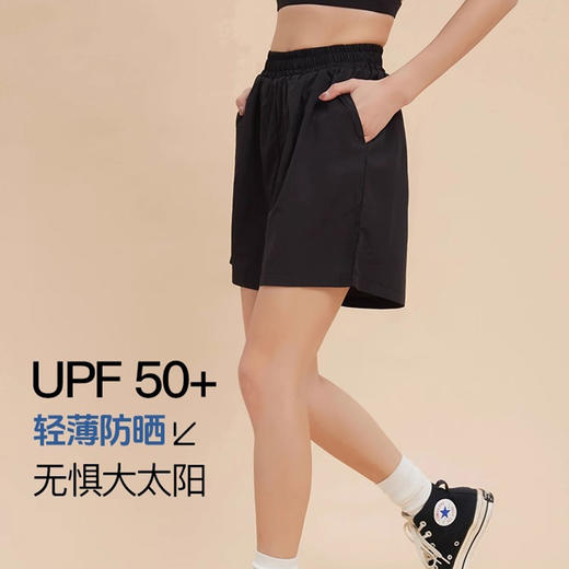 【限时秒】YOGACODE【火树银花系列】2024 SPF防晒运动短裤女春夏防紫外线UPF50+ TZZ808 商品图1