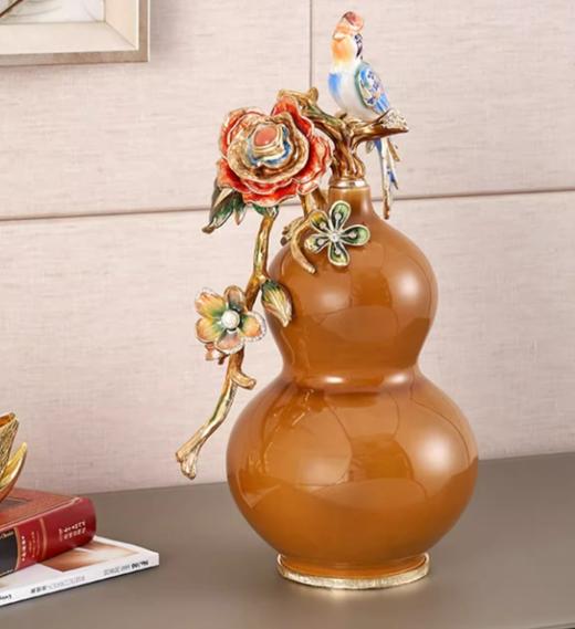 【彼达思】罗比罗丹平安福乐摆件创意葫芦玄关家居摆件珐琅彩工艺乔迁礼物 商品图1
