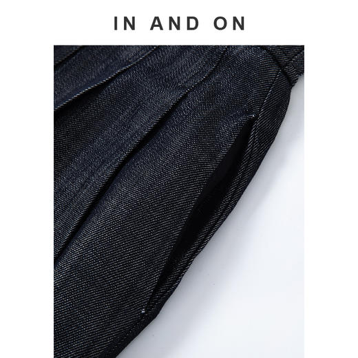 IN AND ON 海港漫步 100%莱赛尔复古牛仔伞裙54386 商品图3