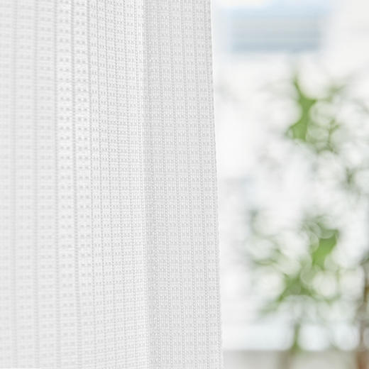 【格纹纱】金蝉新款窗帘窗纱透光不透人阳台卧室客厅防晒镜面纱 商品图1