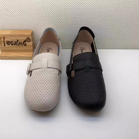 豪行2023年秋季新品时尚休闲真皮浅口软底女单鞋23398871