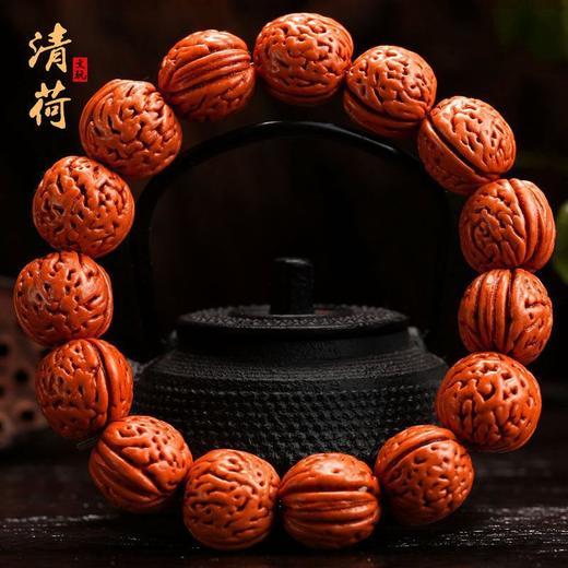 【颗颗精品❗️野生脑纹核桃手串】高品质文玩，小核桃手链每一颗都是人工精心挑选，男女士桃木佛珠，父亲节礼物L手工饰品情人节礼物 商品图2