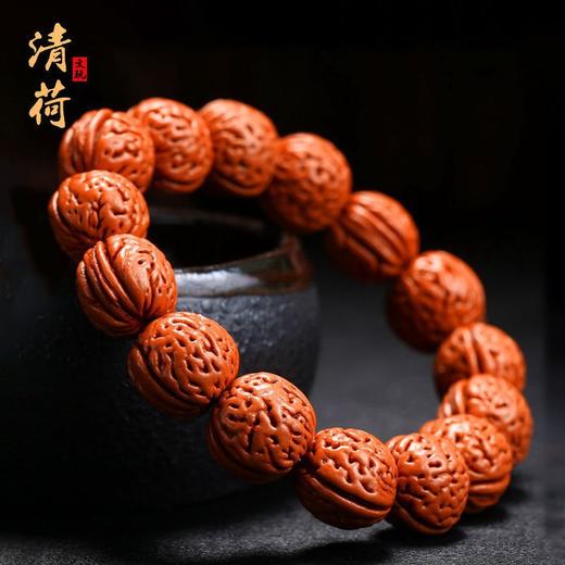 【颗颗精品❗️野生脑纹核桃手串】高品质文玩，小核桃手链每一颗都是人工精心挑选，男女士桃木佛珠，父亲节礼物L手工饰品情人节礼物 商品图1