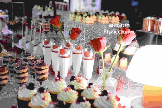 红黑色系开业茶歇 商品图7