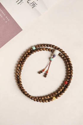 【青山特惠】7mm 108颗 绿棋楠【书卓】沉香手串 c38