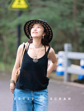 盲琴师 纯亚麻简约松弛感针织小吊带