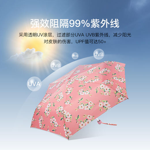 英国FULTON富尔顿Country Garden三折伞女遮阳伞晴雨两用防晒伞（加赠品） 商品图2