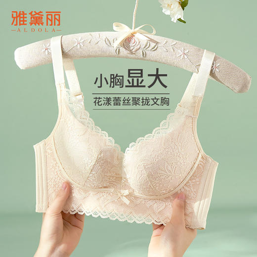 雅黛丽内衣小胸聚拢显大2024年新款文胸收副乳防下垂调整型胸罩 商品图0