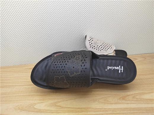 豪行夏季新款N23272615真皮休闲低跟女凉鞋拖鞋凉拖 商品图1