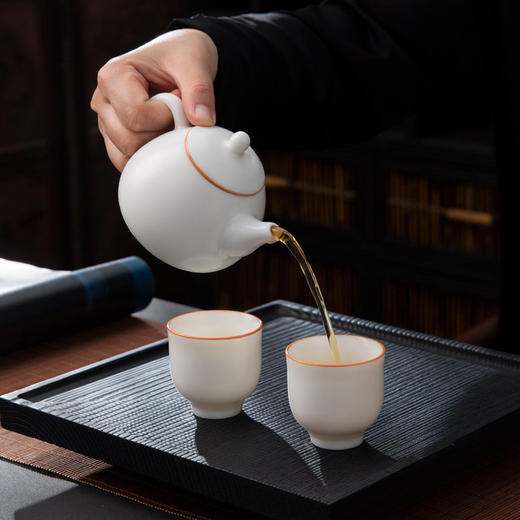 值得收藏百年的元本道·象牙白汝窑瓷茶具（赠礼盒+手提礼袋）内附大师收藏证书 商品图0