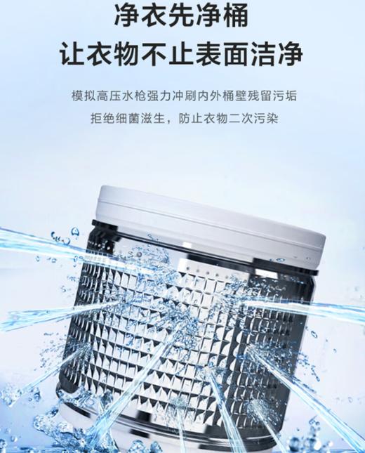 海尔10公斤波轮洗衣机全自动家用大容量 智能预约 超净速洗 XQB100-M106 商品图2