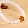 【宫和宝珈】故宫文创手串，天然玉石 优雅国风，碧玉珠配南红念珠，白玉珠配琥珀念珠，天然黑白松石银质吞金兽太极福运念珠，虎眼石帝王砂念珠 商品缩略图2