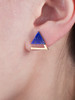 LUCINE鹿鸣珠宝 | 理想的三角形青金石耳钉设计师原创品牌18K黄金 商品缩略图1