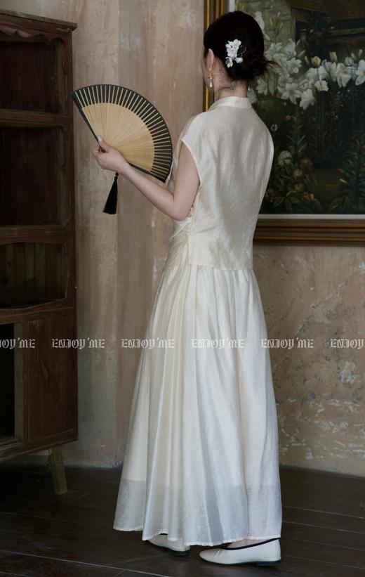 【门店同款】ENJOY夏季云敛-步步“升”花叙诗旗袍套装 158042884 商品图5