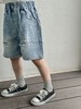 【夏天的百搭单品39/条起】100-170码儿童夏季男女童破洞牛仔中裤聚 商品缩略图0