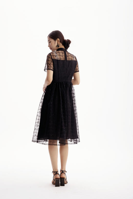 漆黑色连衣裙HJ2S23 商品图7