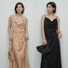 UMILAB【蝉鸣】东方雅韵 肌理感提花垂顺灵动荡领吊带连衣裙D693H 商品缩略图3