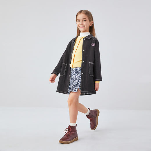 女童牛仔外套秋季新款安奈儿童装EG435565 商品图3