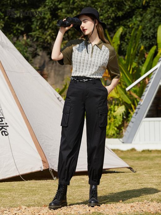 【户外有活力】波顿春秋女绿色T恤短袖高端运动休闲poloLU102223 商品图3