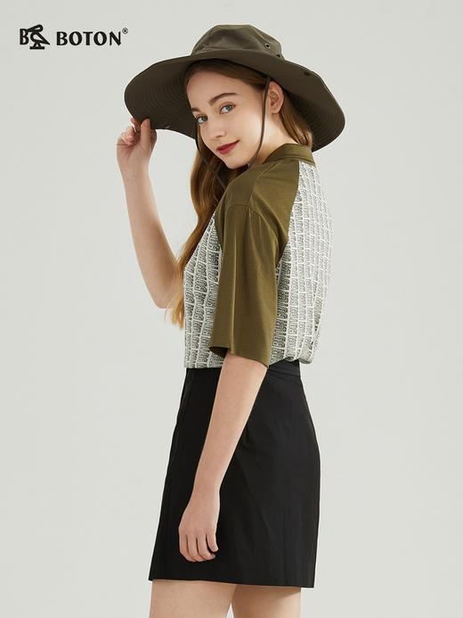 【户外有活力】波顿春秋女绿色T恤短袖高端运动休闲poloLU102223 商品图2