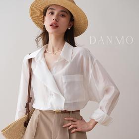 DANMO莱赛尔凉感面膜衣 1件多穿 莱赛尔天丝微透面料 oversize版型上身舒适无束缚 慵懒风