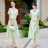 新中式复古高级感，洋气减龄连衣裙两件套HR-MDNMDN8836 商品缩略图0