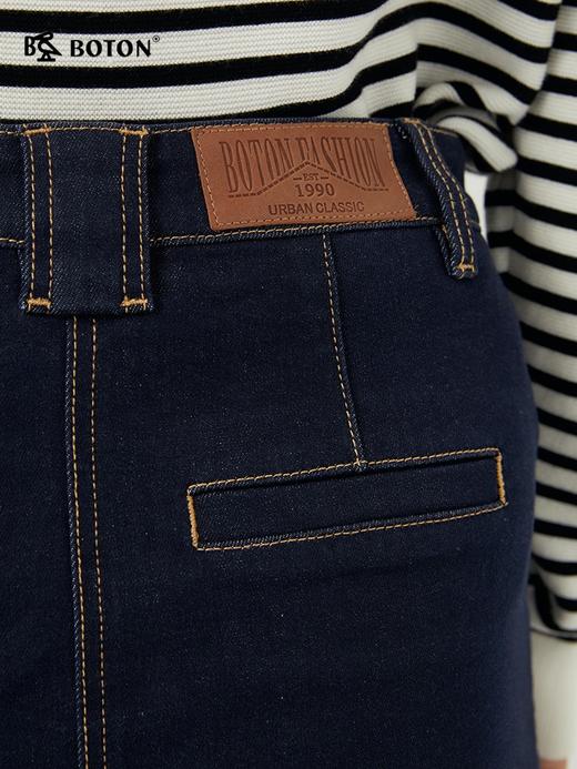 波顿高腰牛仔半身长裙女年秋季高端包臀美式复古休闲裙子LK220323 商品图5