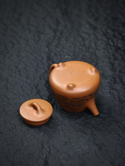 【青山特惠】精品段泥手工高石瓢紫砂壶.王强.270cc 商品图8