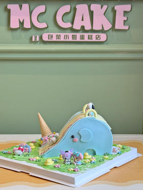 三丽鸥游乐园滑滑梯蛋糕