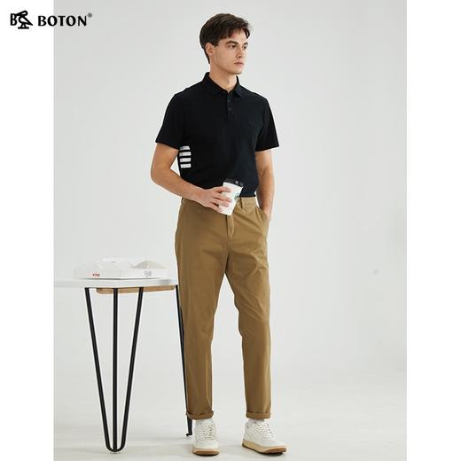 【显瘦透气】波顿年春夏男士个性户外休闲短袖运动简约polo衫MT955223 商品图1