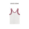 COCO ZONE 夏季设计感字母印花无袖背心百搭修身显瘦上衣CC2B0803 商品缩略图1