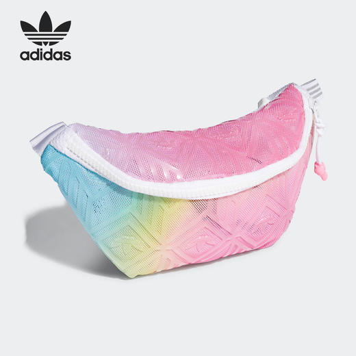 元旦超值抢购（YY）adidas/阿迪达斯 亮面时尚运动休闲腰包 H38866 商品图0