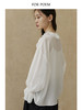 ForPoem 现货 24/SS原创设计醋酸浪漫抽褶荷叶边系带轻薄衬衫防晒衫 商品缩略图2