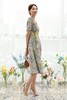 ELLA JADE 复古中国风系带碎花连衣裙 13065 商品缩略图5
