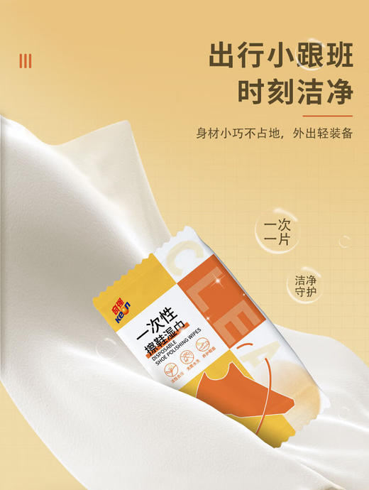 奇强擦鞋湿巾10片*(15cmx20cm)/5包/组 商品图0
