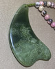 和田玉（青玉）挂件--刮痧板 商品缩略图0